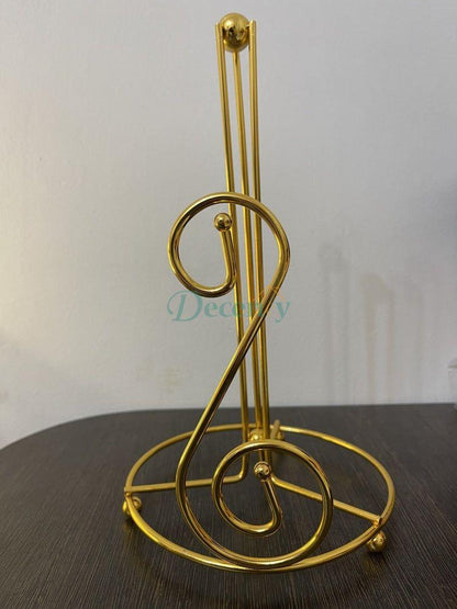 Gold Metal Tissue Paper Box Dispenser for Dining Table and Bathroom in Pakistan