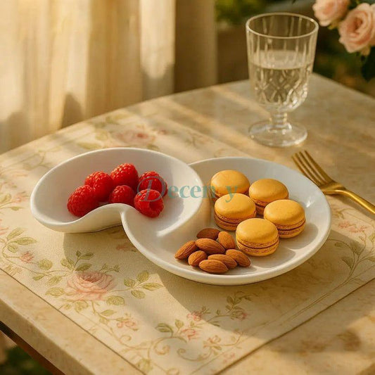 Porcelain High Tea Platter for Elegant Serving