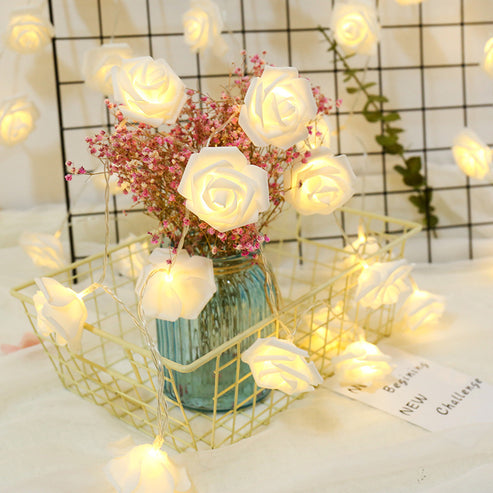 Warm White Rose Fairy Lights