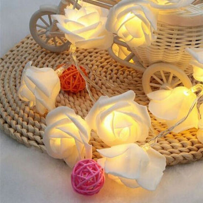 Warm White Rose Fairy Lights