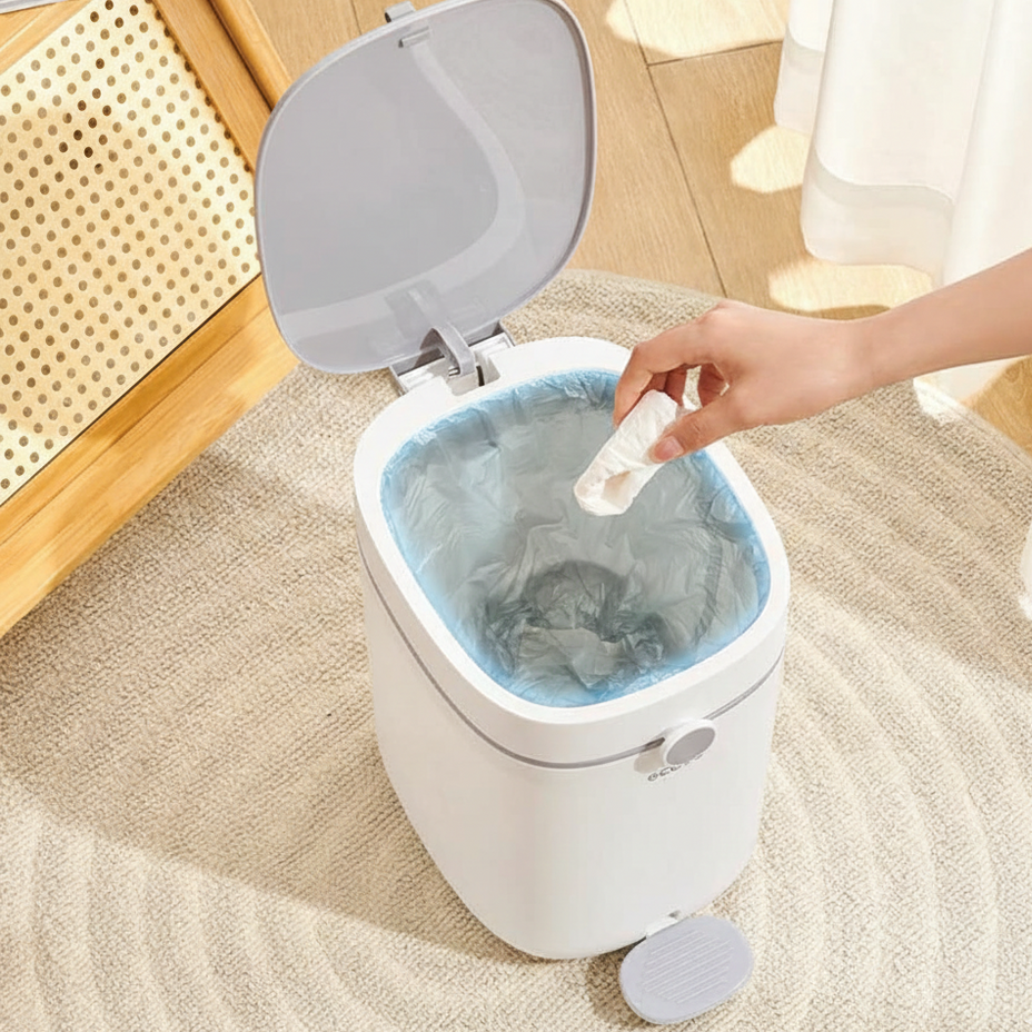 Ecoco 12L Smart Pedal Dustbin - Modern Trash Can