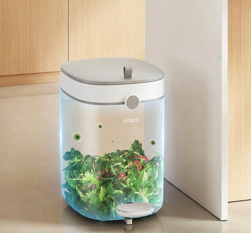Ecoco 12L Smart Pedal Dustbin - Modern Trash Can