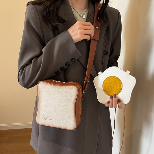 Bread Shape Women Crossbody Bag