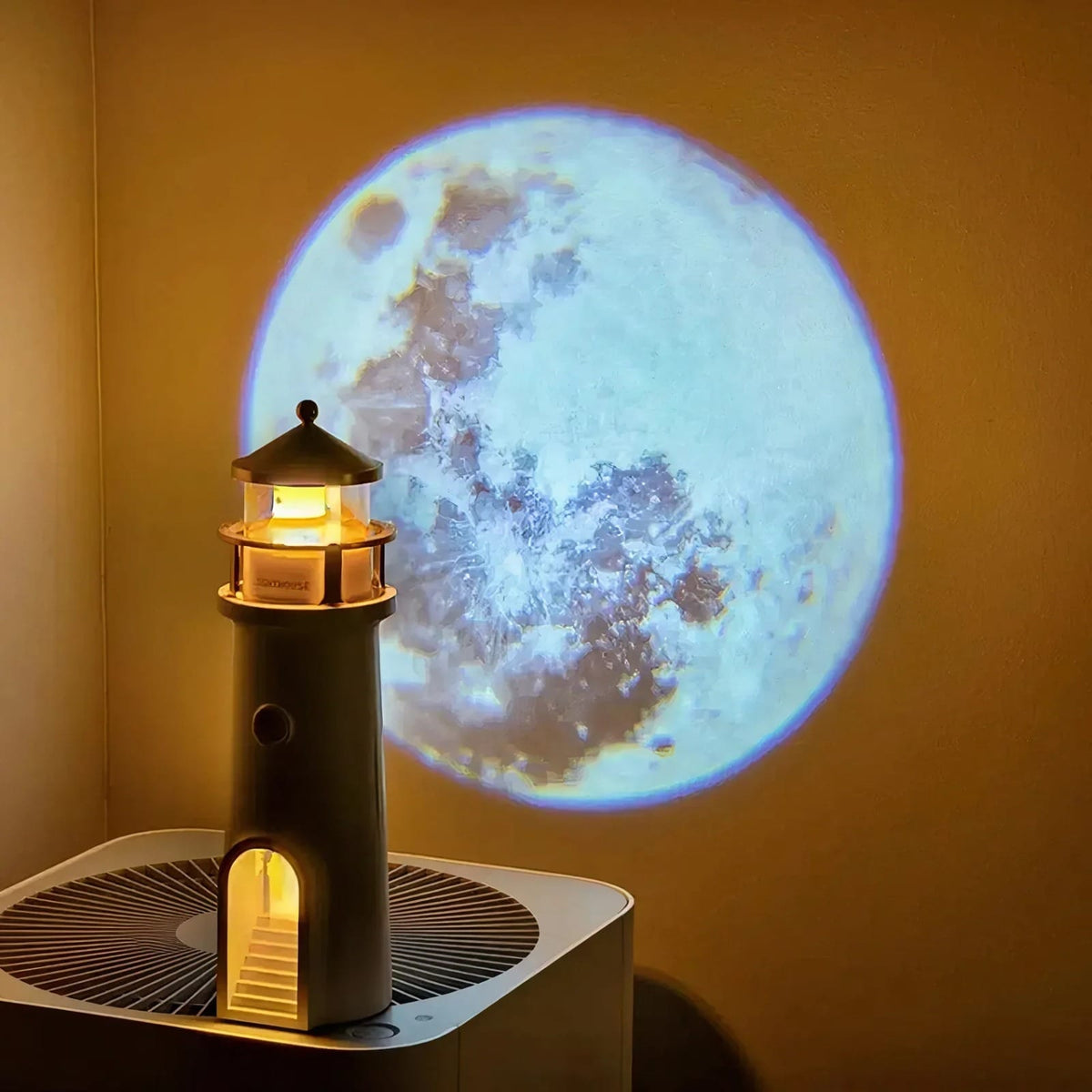 Lighthouse Moon Projection Lamp & Night Light