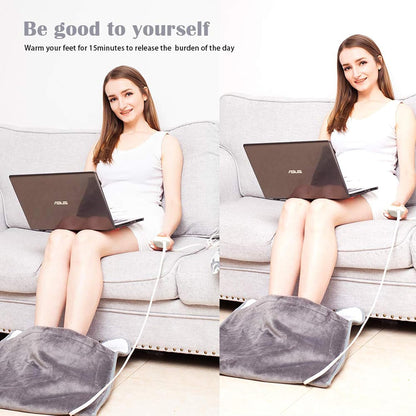 Portable Electric Foot Heating Warmer Pad with Controller