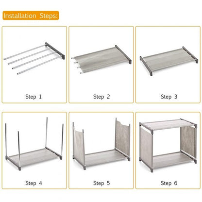 Multipurpose 4 Layer Oxford Storage Rack