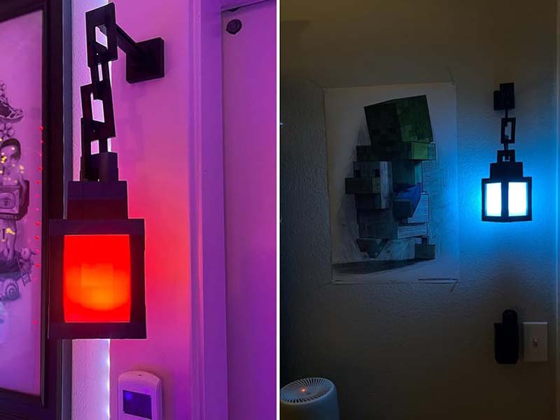 Minecraft Torch LED Wall Light with Remote Control