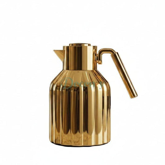 Feenik Gold Vacuum Flask 1L – Stainless Steel Tea & Coffee Thermos