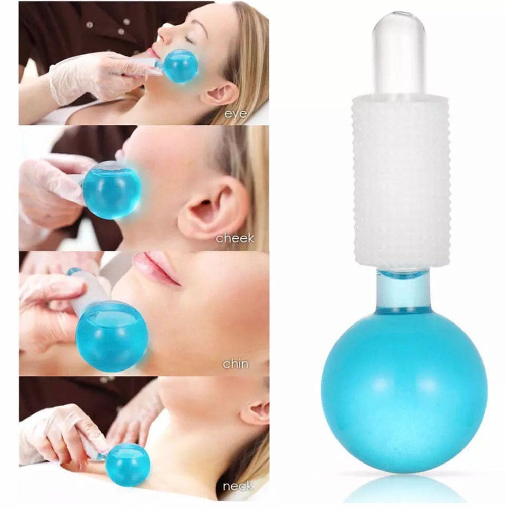 2 Pcs Crystal Ice Roller Globes for Face & Eye Massage