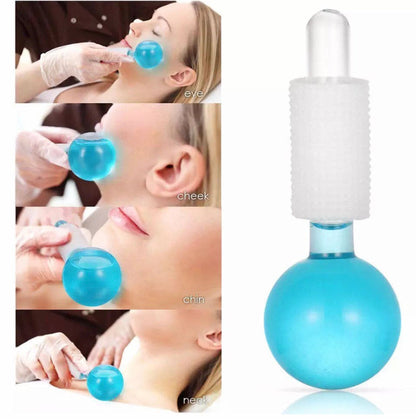 2 Pcs Crystal Ice Roller Globes for Face & Eye Massage