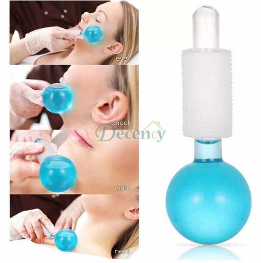 2 Pcs Crystal Ice Roller Globes for Face & Eye Massage