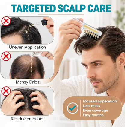 Scalp Applicator Comb for Hair Oil & Serum Treatment