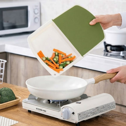 3-in-1 Multifunctional Cutting Board with Colander Strainer Trays