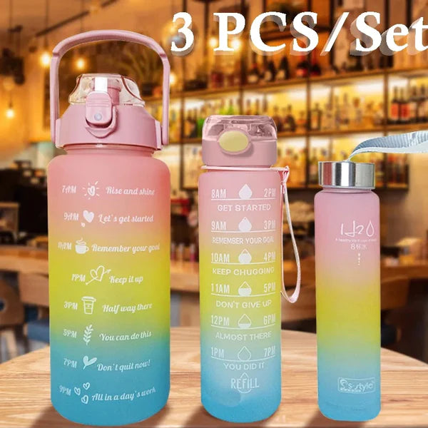 3 Pcs Sports Water Bottle