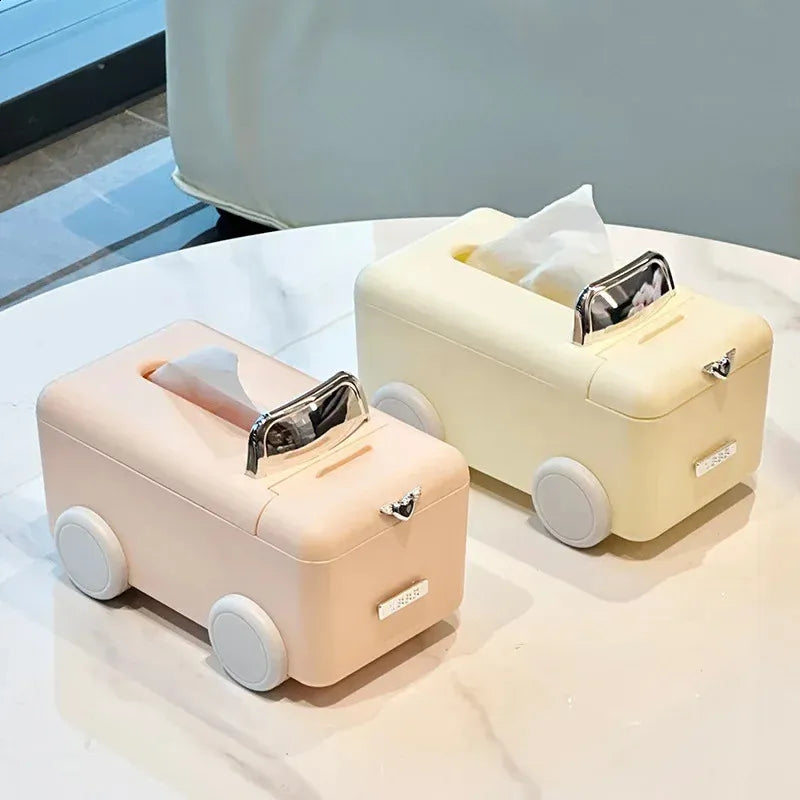 Cute Mini Car Tissue Box Dispenser for Home & Desk Decor