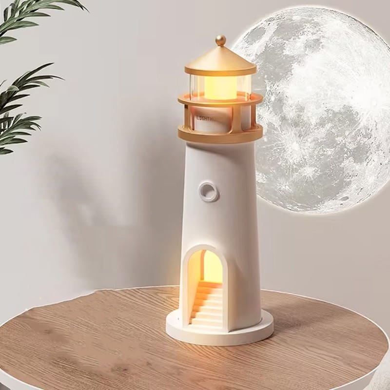 Lighthouse Moon Projection Lamp & Night Light