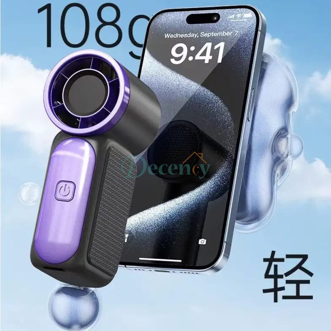 Portable Handheld Mini Fan, 6 Speed And led Display