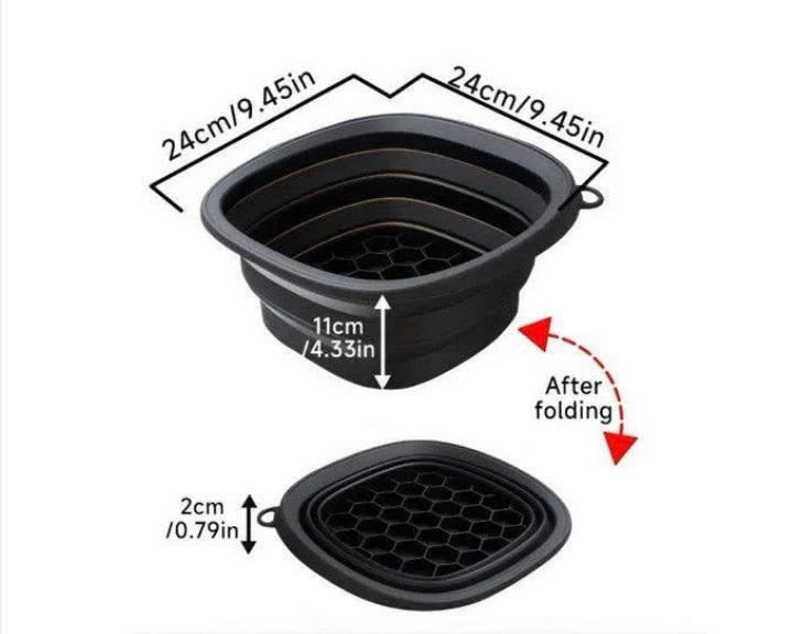 Foldable Silicone Facial Ice Bowl for Face Ice Bath