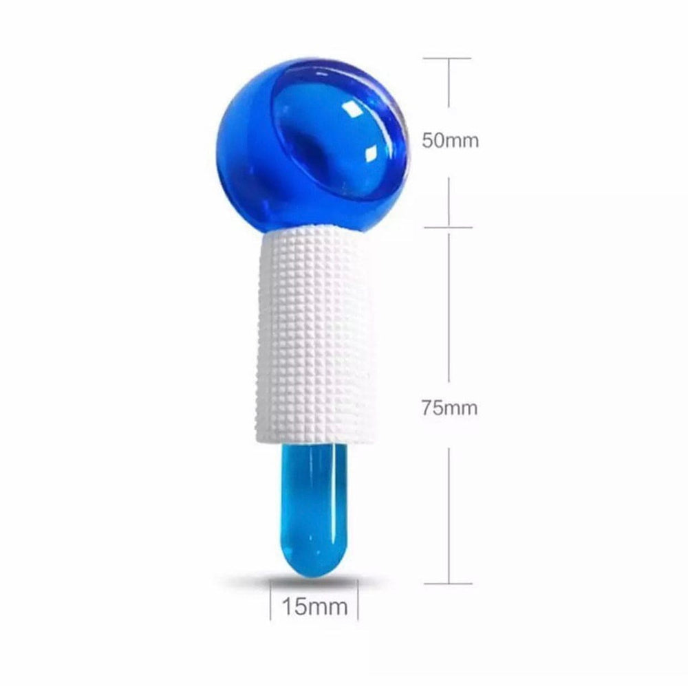 2 Pcs Crystal Ice Roller Globes for Face & Eye Massage