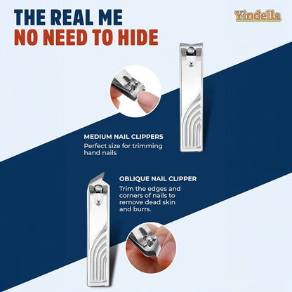 Travel Manicure Set Mini Suitcase Nail Clipper Kit