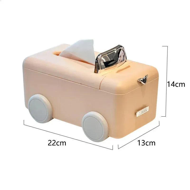 Cute Mini Car Tissue Box Dispenser for Home & Desk Decor