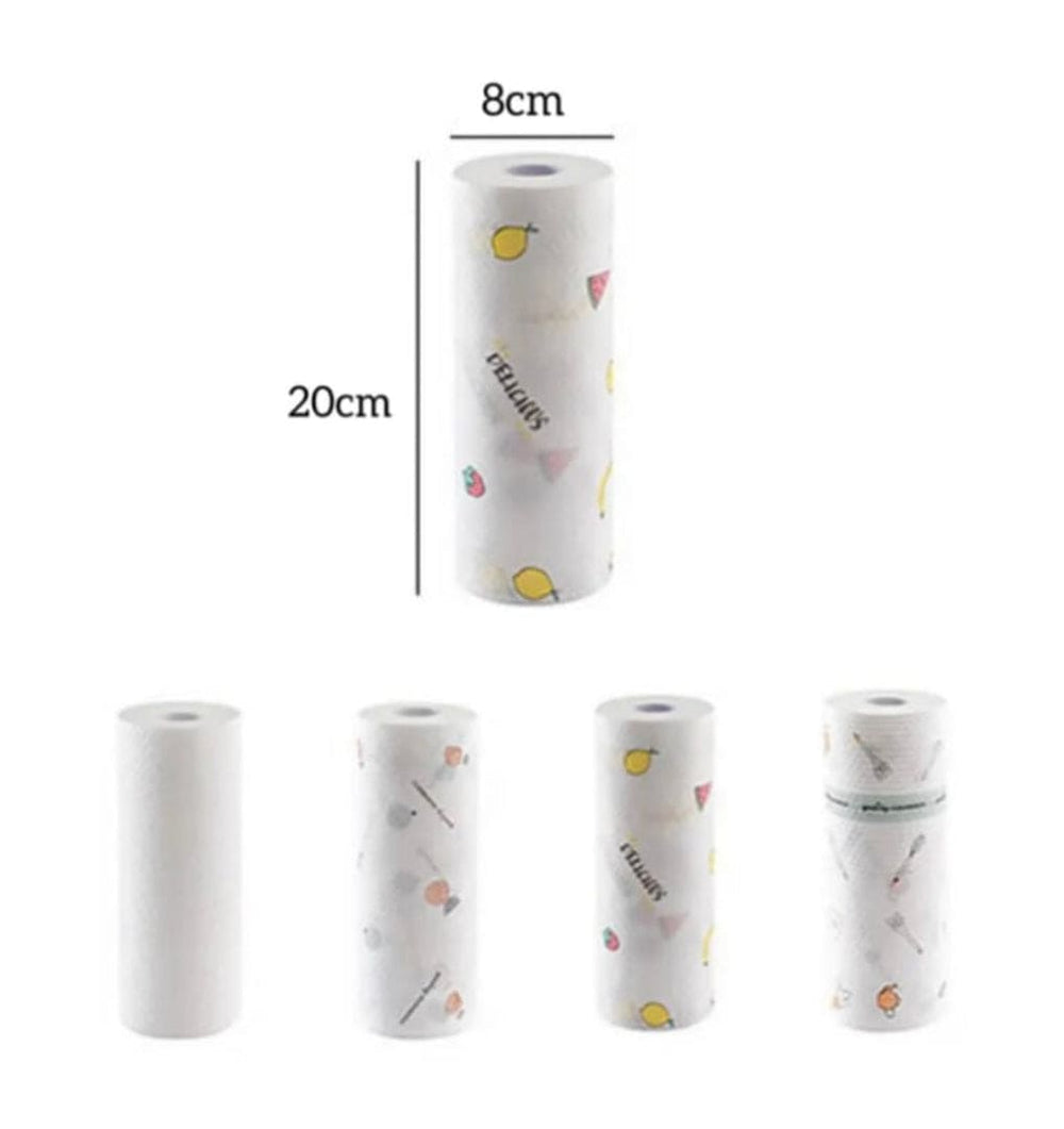 50Pcs Reusable Non-Woven Kitchen Cleaning Cloths (25x25cm)