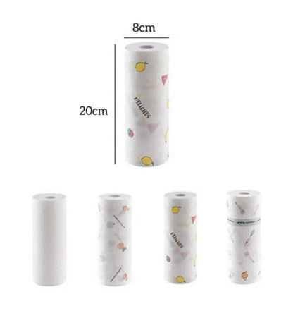 50Pcs Reusable Non-Woven Kitchen Cleaning Cloths (25x25cm)
