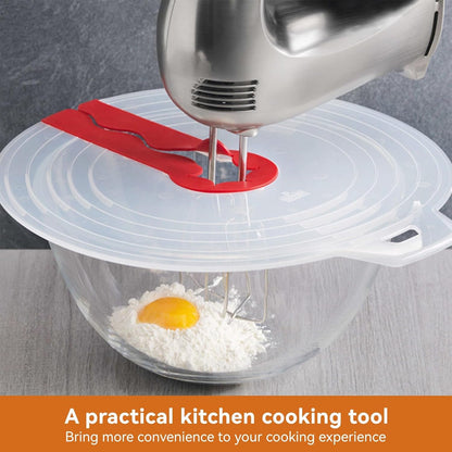Anti-Splatter Mixing Bowl Guard – Silicone Egg Beater Shield