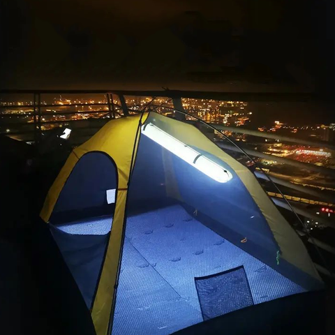 Rechargeable Solar Inflatable Camping Light Tube & Power Bank
