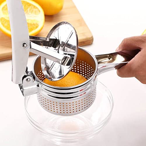 Stainless Steel Manual Potato Masher & Fruit Squeezer Machine