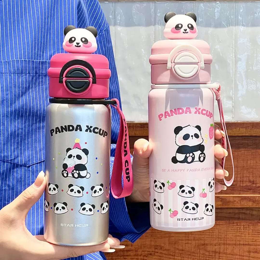 Panda XCup 520ml Stainless Steel Water Bottle - Insulated Kids Flask
