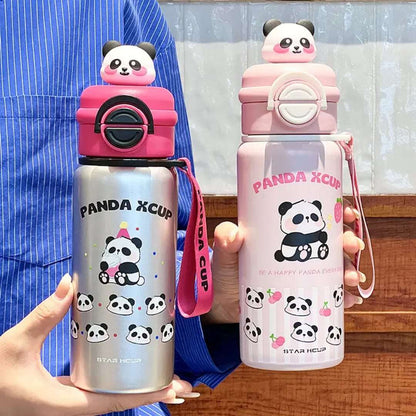 Panda XCup 520ml Stainless Steel Water Bottle - Insulated Kids Flask