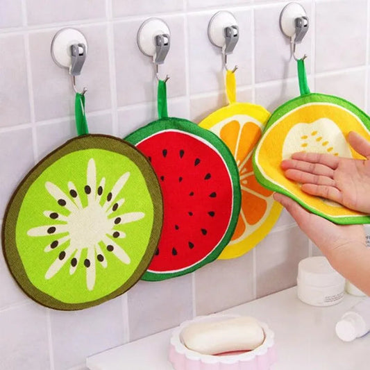Lovely Fruit Print Hanging Kitchen Towel (Pack Of 4)