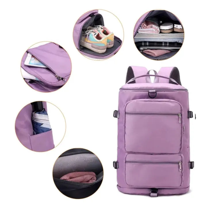 Multifunctional Convertible Travel Duffle Bag Backpack
