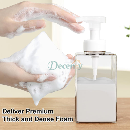 1 Pcs Clear Foaming Hand Pump Soap Dispenser 450ml