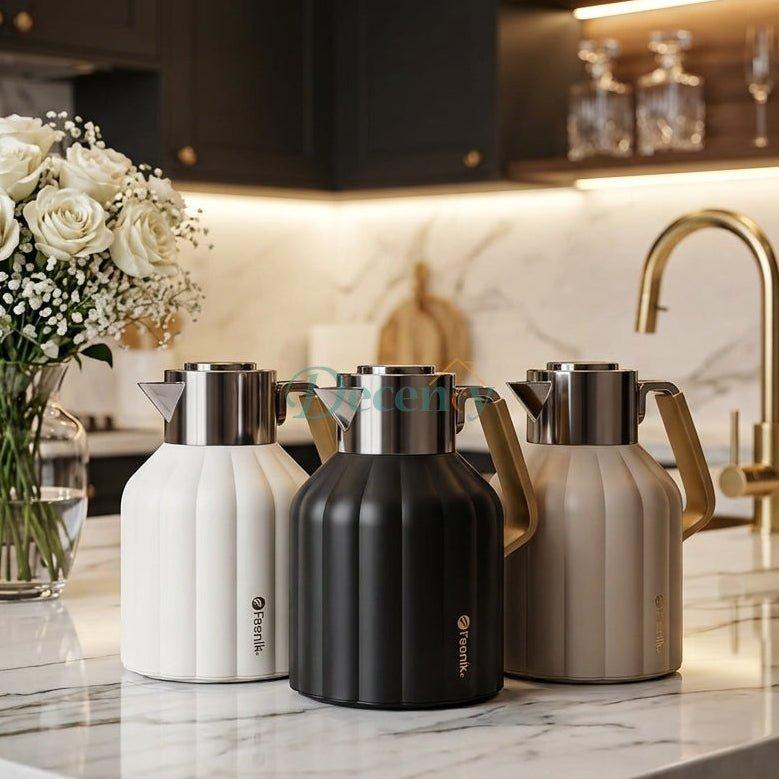 Feenik Stainless Steel Vacuum Tea Flask 1 Litre