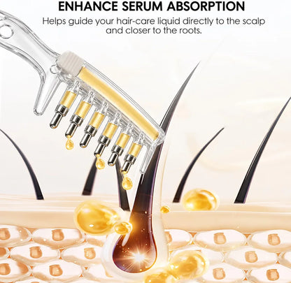 Scalp Applicator Comb for Hair Oil & Serum Treatment