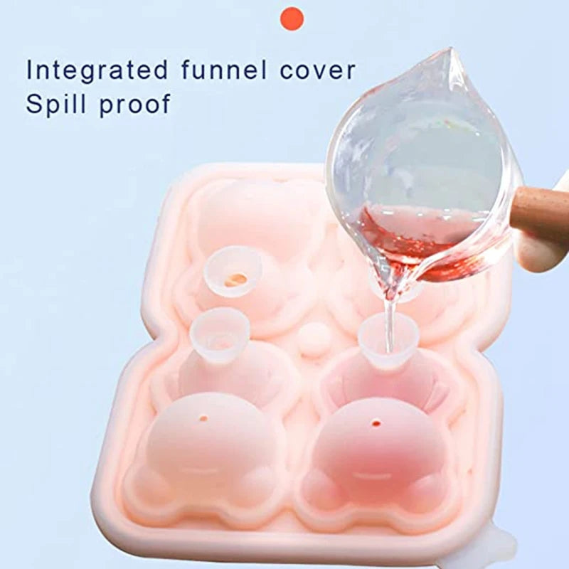 Bear Ice Cube Tray (4 grid)