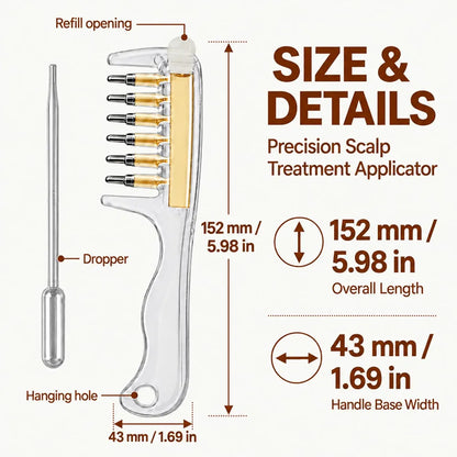 Scalp Applicator Comb for Hair Oil & Serum Treatment