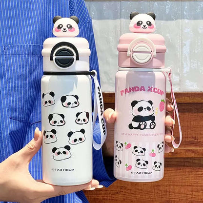 Panda XCup 520ml Stainless Steel Water Bottle - Insulated Kids Flask