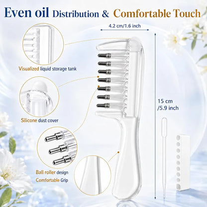 Scalp Applicator Comb for Hair Oil & Serum Treatment