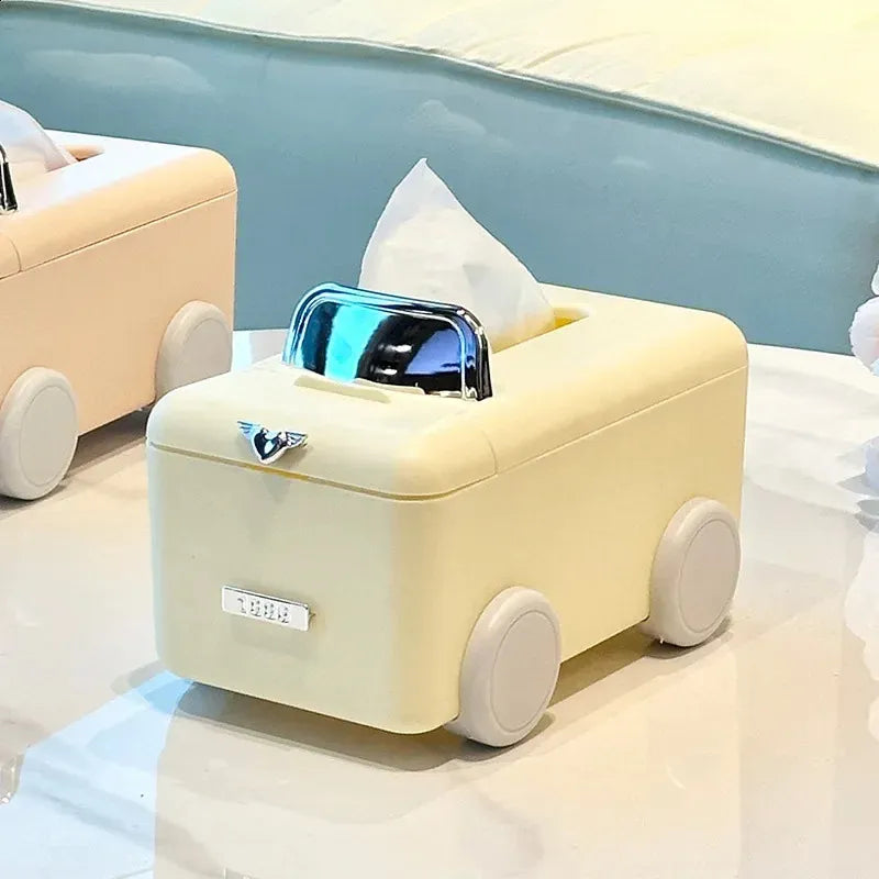 Cute Mini Car Tissue Box Dispenser for Home & Desk Decor
