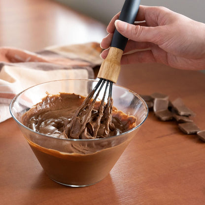 Silicone Kitchen Utensil Set with Wooden Handle - 3 Pcs