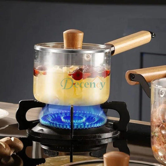 Glass Cooking Pan  (2200ML)