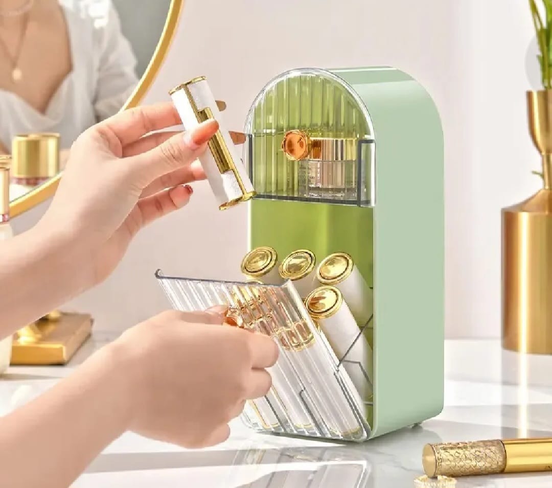 Dustproof Makeup Brush Organizer Box with Acrylic Door