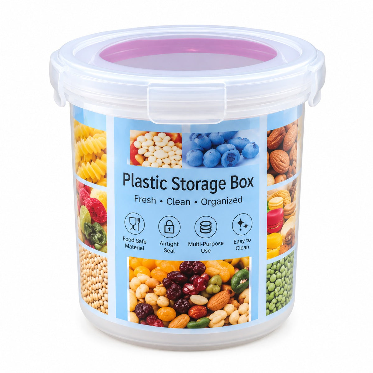 Airtight Plastic Kitchen Food Storage Containers
