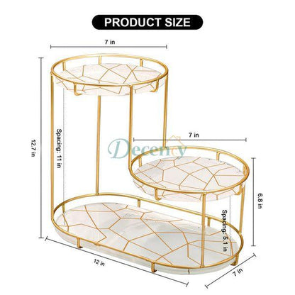 3-Tier Golden Vanity Stand