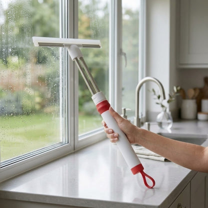 Extendable Window Squeegee Wiper with Telescopic Handle