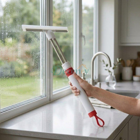 Extendable Window Squeegee Wiper with Telescopic Handle