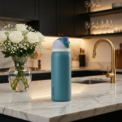 Owala FreeSip 32oz Insulated Stainless Steel Water Bottle - Denim Blue